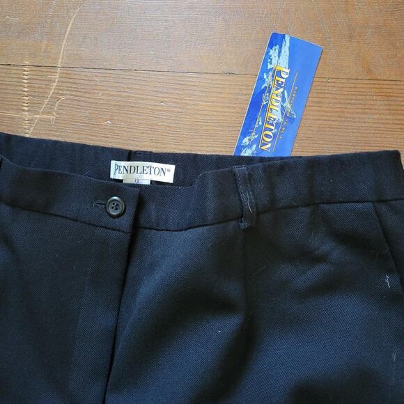 Vtg PENDLETON WOOLEN MILLS Regular Fit Straight Leg Wool Slacks Trousers Sz 12 - Picture 2 of 4